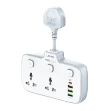 LDNIO SC2413 PD & QC3.0 2 Universal Outlets Power Socket